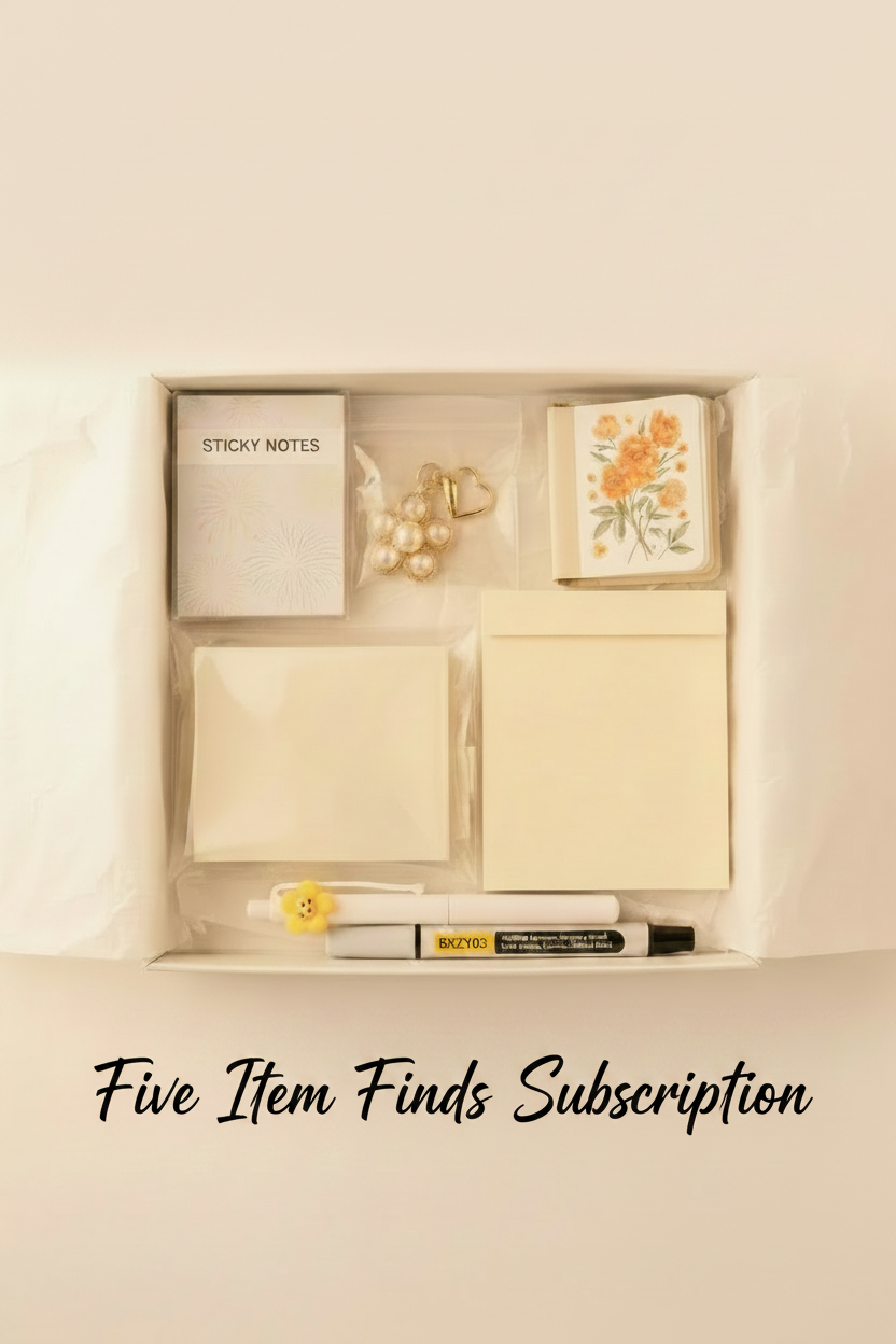 Five Item Finds Monthly Subscription