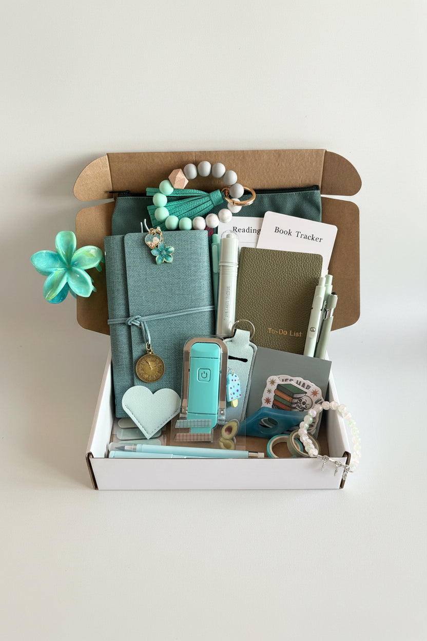 Vintage Binder Bookish, Stationery and Self-care Mystery Bundle